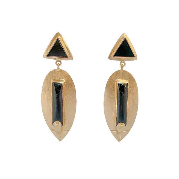 Artisan Drop Earrings | Natural Stones Earrings by Tanya Litkovska