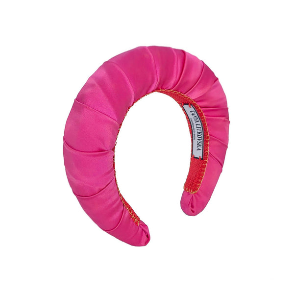 crown headband in hot pink | best women headbands by tanya litkovska