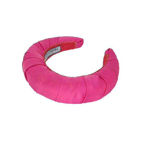 crown headband in hot pink | best women headbands by tanya litkovska