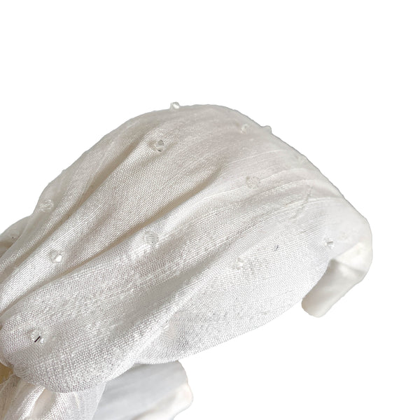 crystal headband | crystal turban headband | white silk turban by tanya litkovska