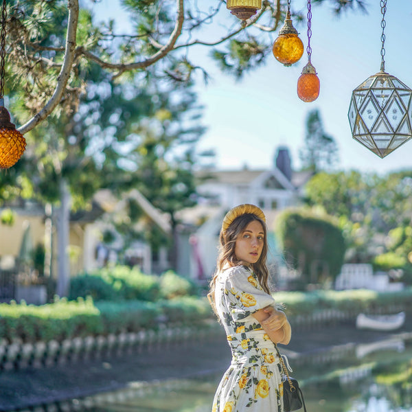 designer gold silk headband | gold hair accessories | gold hair band