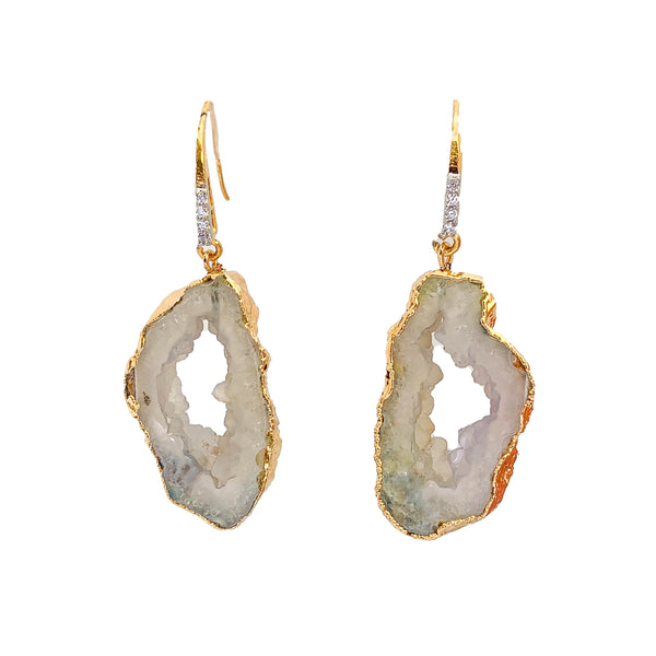 Druzy Earrings  | Women Earrings | Large Earrings by Tanya Litkovska