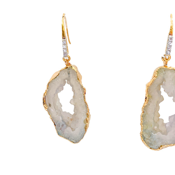 Druzy Earrings  | Women Earrings | Large Earrings by Tanya Litkovska