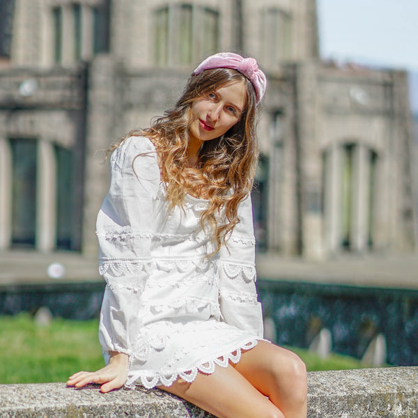 fashion headbands | designer headbands | pink headband tanya litkovska