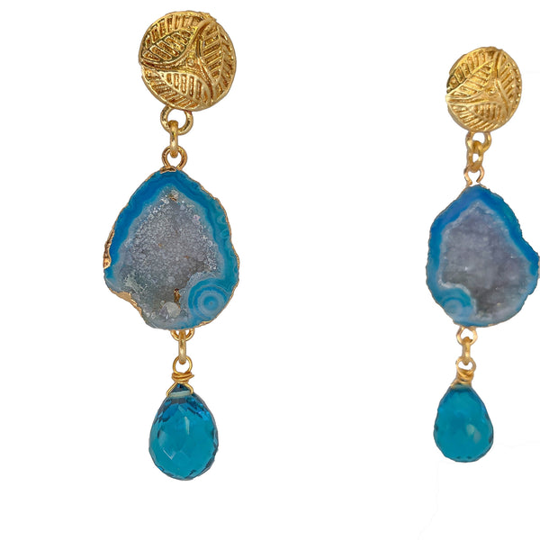 handmade gemstone earrings | unique earrings | artisan handcrafted earrings by tanya litkovska