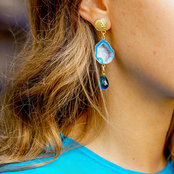 handmade gemstone earrings | unique earrings | artisan handcrafted earrings by tanya litkovska