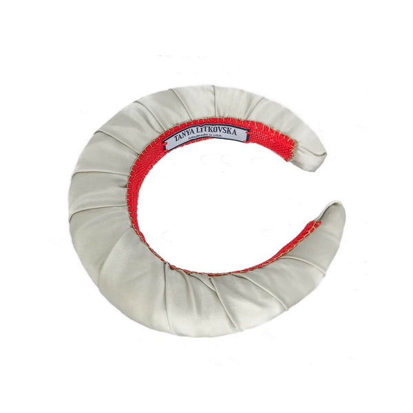 ivory pearl headband | designer wedding hair accessories | bridal crown by tanya litkovska