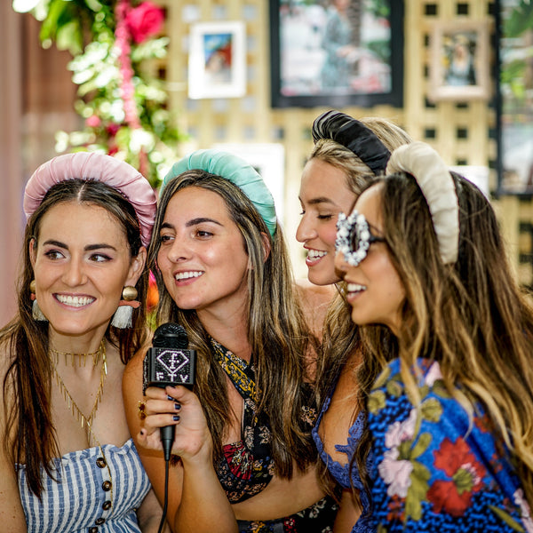 mint headband | silk hair band for women | fashion accessories by tanya litkovska