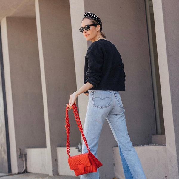 pearl headbands | knot velvet headband in black | braided headbands by tanya litkovska