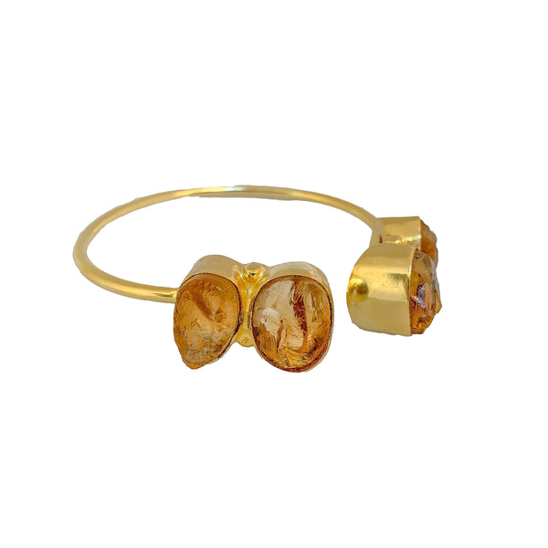 raw stones bracelets | designer gemstone bracelets | luxury gold plated bracelets by tanya litkovska