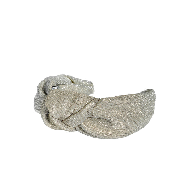 silver headband | knotted headbands | bridal hair accessories by tanya litkovska