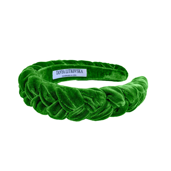 slim velvet headband | high end hair accessory | thin velvet headbands by tanya litkovska