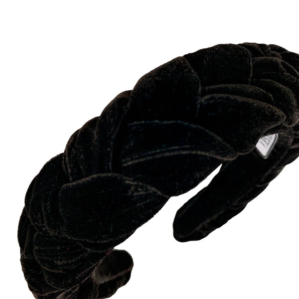 women hair accessories | black velvet headband | black headbands by tanya litkovska