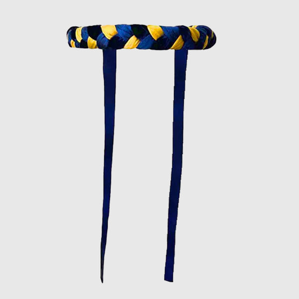 Silk Belt in Blue Yellow