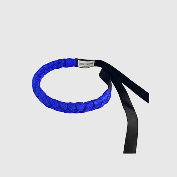 Silk Belt in Blue