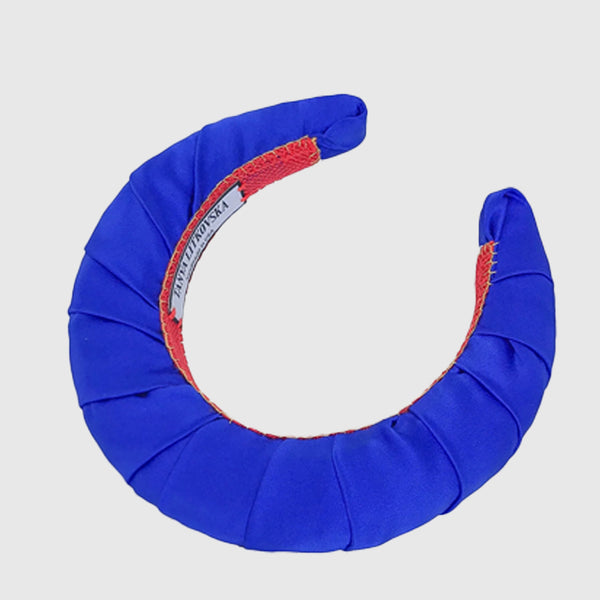 Silk Headband in Blue
