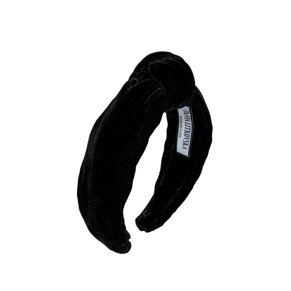 black velvet headband | bow knot headbands| thin headbands by tanya litkovska