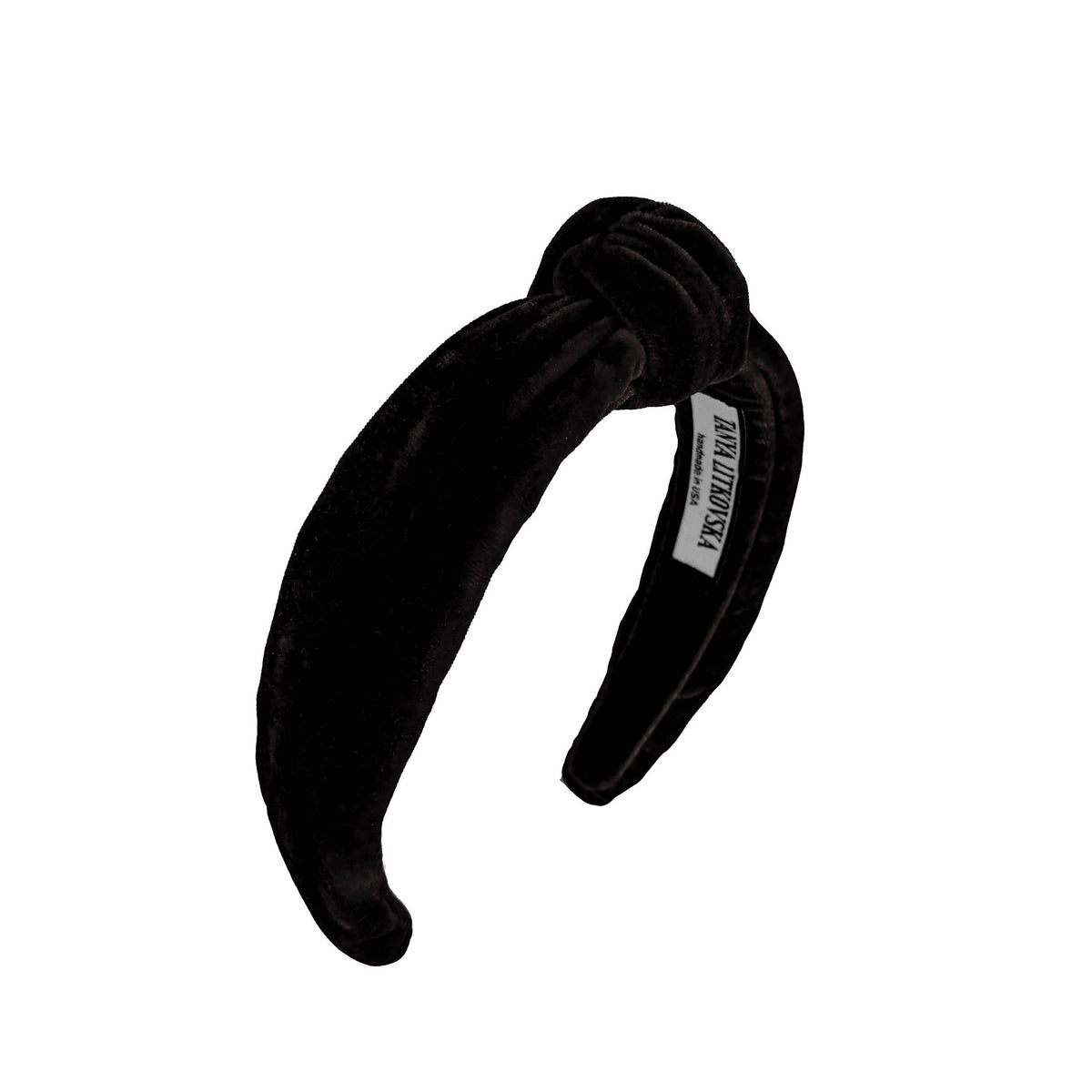 Black Velvet Headband | TOP KNOT HEADBANDS | Thin headbands