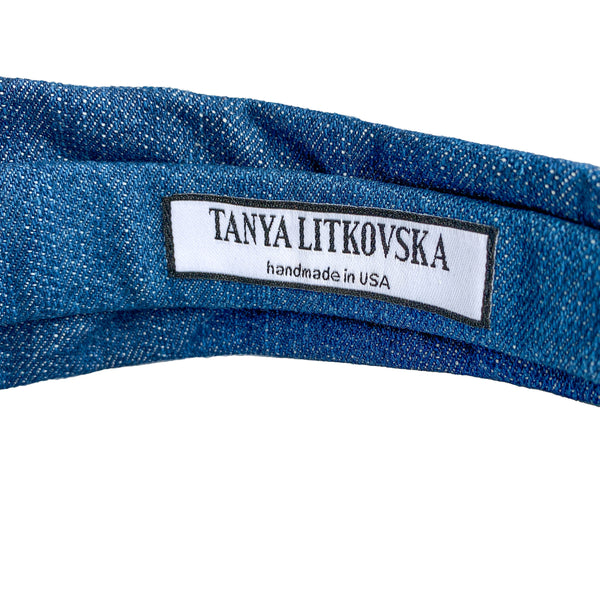 denim headbands for women | best women's headbands | fashion headband by tanya litkovska