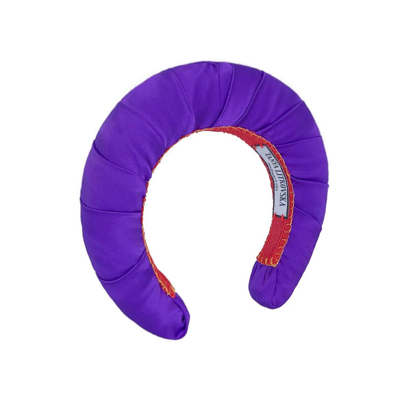 designer purple headband | headbands for women | hair accessories by tanya litkovska