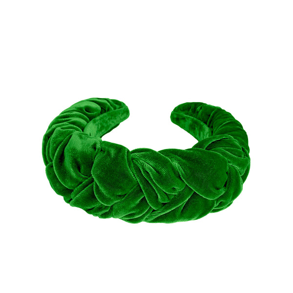 green velvet headband | high end headbands | thick velvet headbands by tanya litkovska