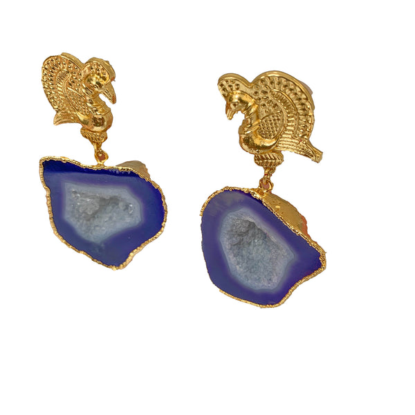 handcrafted earrings | gold plated earrings by tanya litkovska