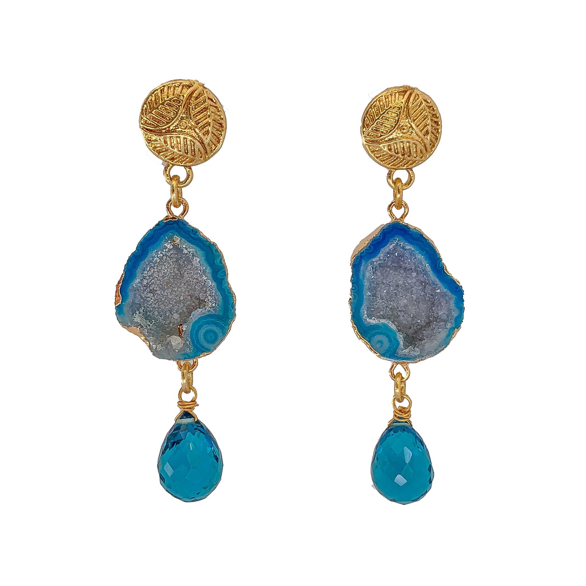 handmade gemstone earrings | unique earrings | artisan handcrafted earrings by tanya litkovska
