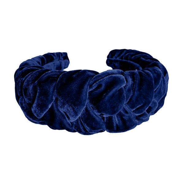 luxury hair accessories | braided velvet headbands | wide headbands by tanya litkovska