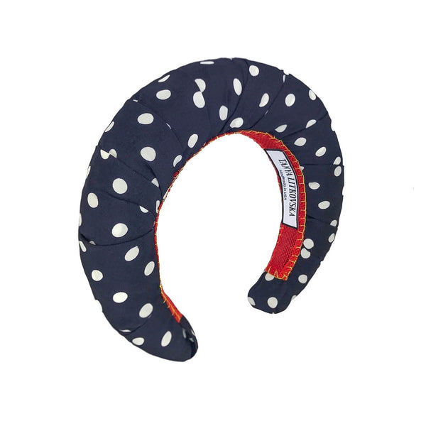 polka dot headband | shop thick headbands | wide headbands by tanya litkovska