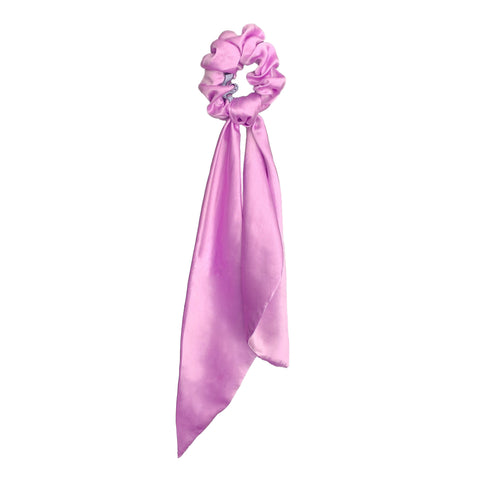 silk lilac scrunchie | lavender scrunchie | bow scrunchies by tanya litkovska