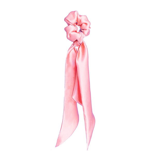 silk scrunchie in baby pink | luxury scrunchie | hair scrunchies by tanya litkovska